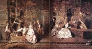 WATTEAU, Antoine L Enseigne de Gersaint oil painting artist